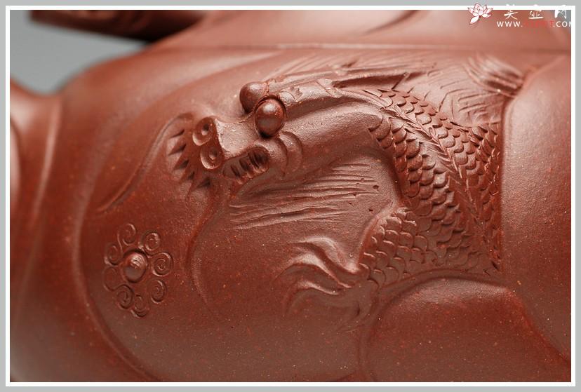 紫砂壶图片：一朝鲤鱼跃龙门   优质底料 做工细腻 精品小鱼化龙 - 美壶网