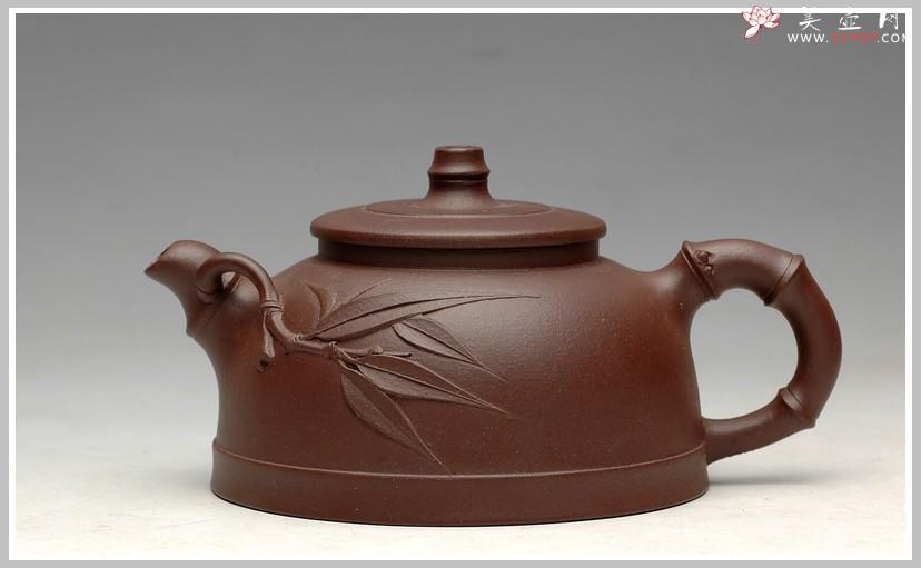 紫砂壶图片：沉稳 实用花货 新品刚竹 居不可无竹 - 美壶网