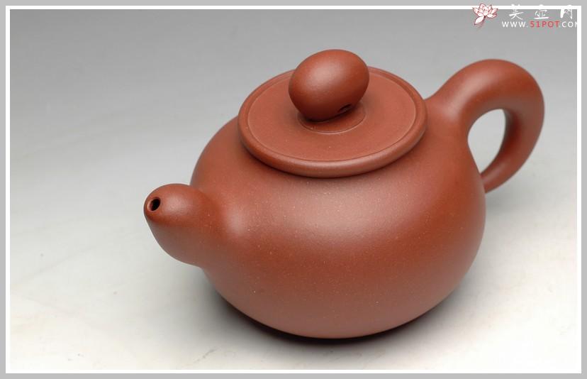 紫砂壶图片： 道洪风格  器形饱满 非常纯的地槽青 全手鼎珠 - 美壶网