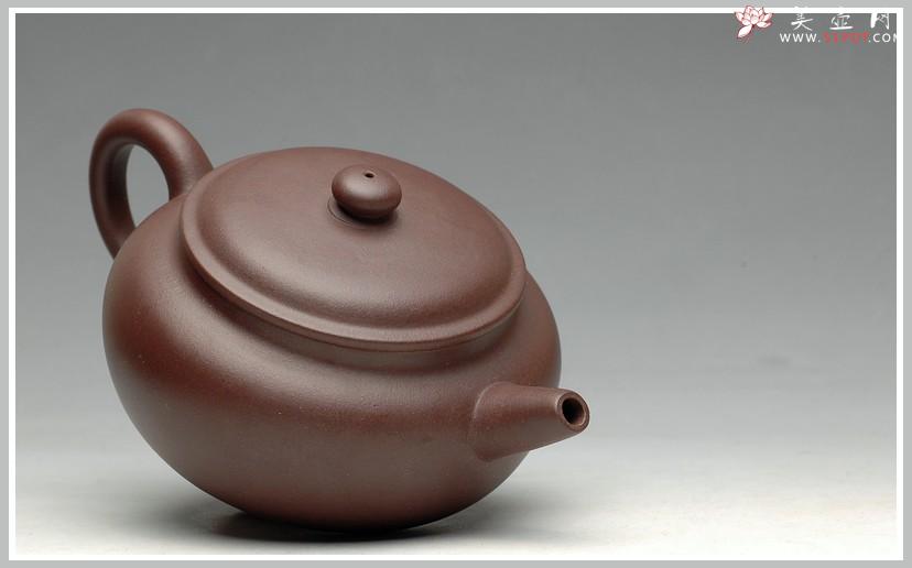紫砂壶图片：老紫泥 杀茶利器 摹古之作 全手涌泉 - 美壶网