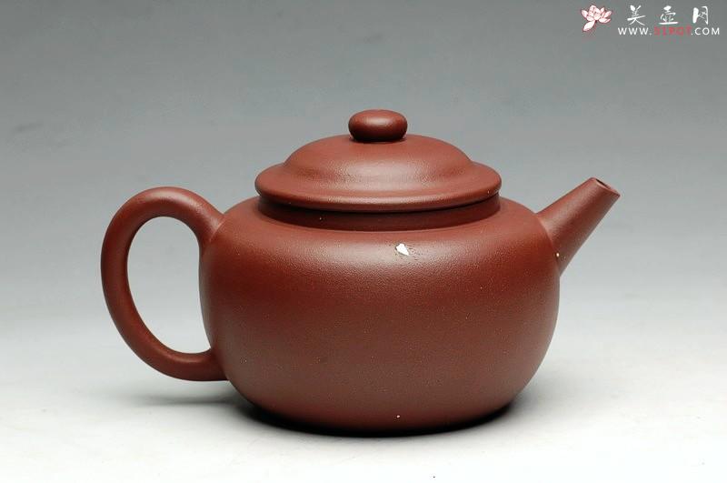 紫砂壶图片：饱满大气 古朴浑圆  全手融泉 - 美壶网