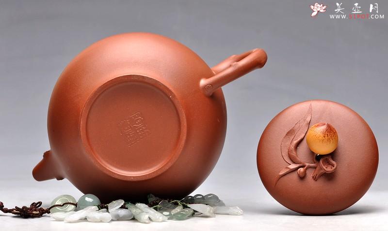 紫砂壶图片：做工细腻 饱满大气 优质底料掇寿（祝寿） - 美壶网