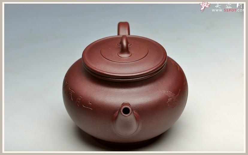 紫砂壶图片：李昌鸿大师装饰 风雅德韵 线条流畅 凤鸣 - 美壶网