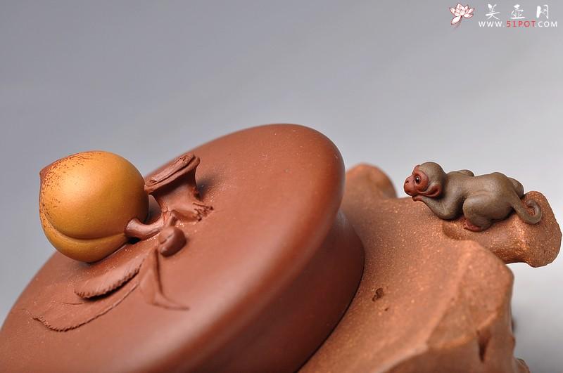 紫砂壶图片：刘景 猴子盖托 妙手雅玩 - 美壶网