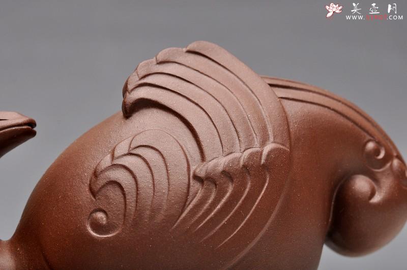紫砂壶图片：水滴 茶宠 雕塑  天鸡 - 美壶网