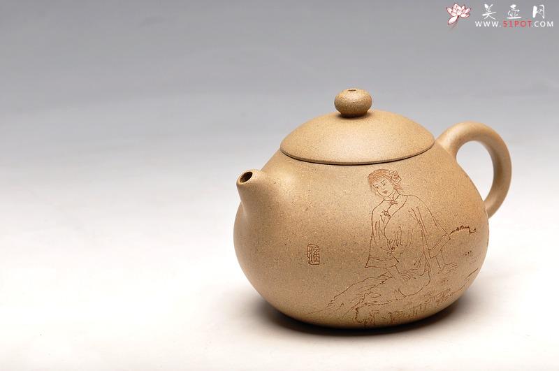 紫砂壶图片：古朴 可爱 线条流畅 小家碧玉  实用赏玩小文旦 - 美壶网