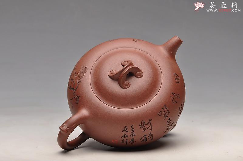 紫砂壶图片:饱满敦厚 口盖严合 如意桥韵 - 美壶网