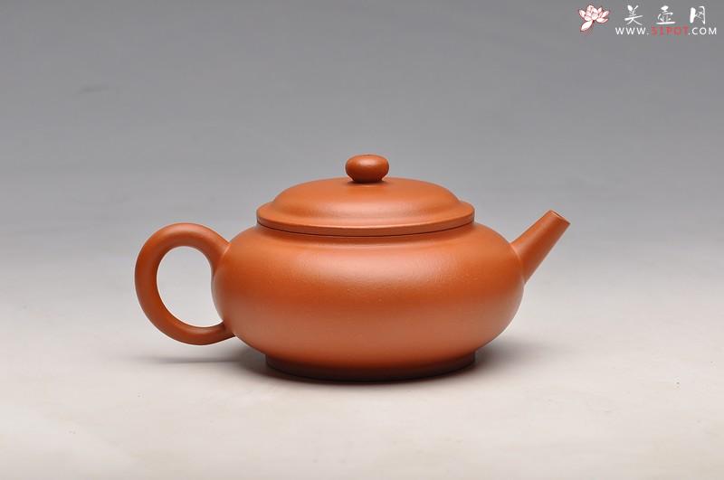 紫砂壶图片：敦厚朴实 优质朱泥  杀铁利器 全手直流宫灯 - 美壶网