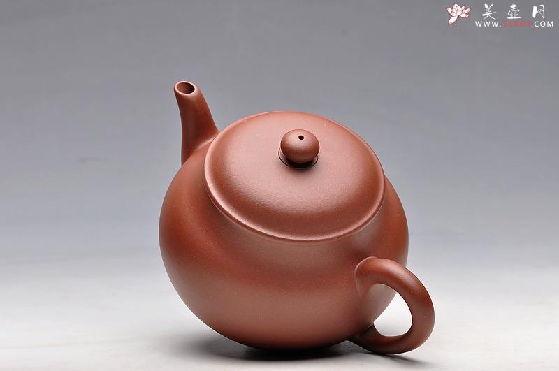 紫砂壶图片：尹君峰新品全手鸣远梨式  风姿绰约 优质地槽青 - 美壶网