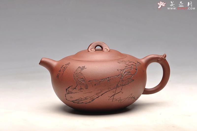 紫砂壶图片:饱满敦厚 口盖严合 如意桥韵 - 美壶网