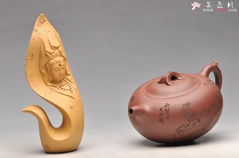 紫砂壶图片:饱满敦厚 口盖严合 如意桥韵 - 美壶网