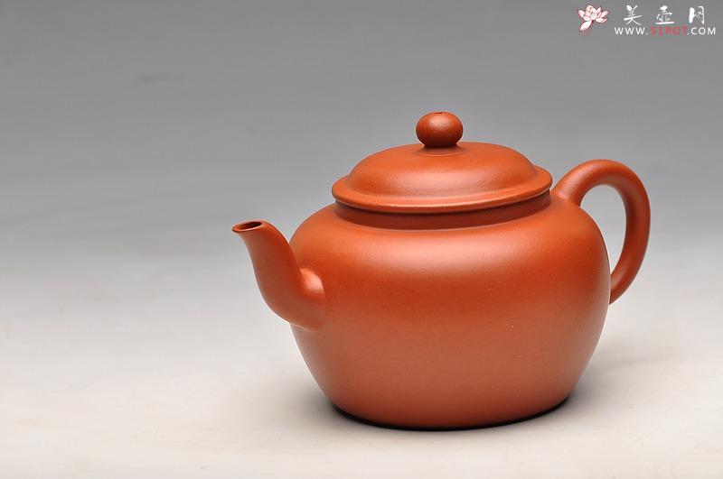 紫砂壶图片：简洁实用 敦实闲味 老朱泥 全手舒和 - 美壶网