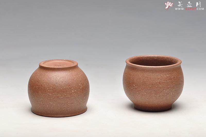 紫砂壶图片：几个好料杯子新品 老段泥，粗砂紫泥 - 美壶网