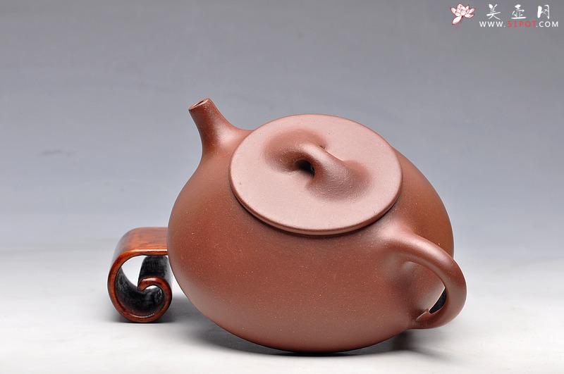 紫砂壶图片：饱满厚重 气质雅然 优质地槽青  全手工大满瓢 - 美壶网