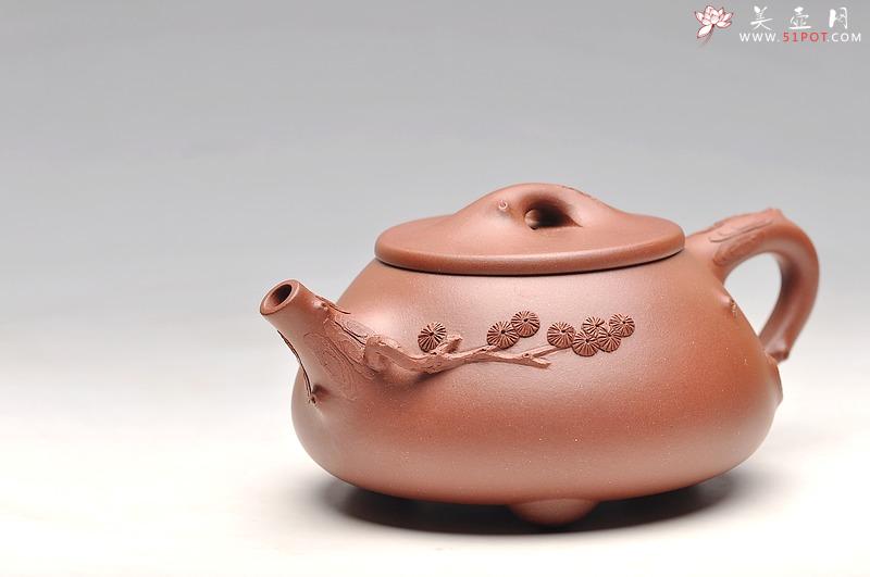 紫砂壶图片:道法自然 实用花器 梅、松石瓢 - 美壶网