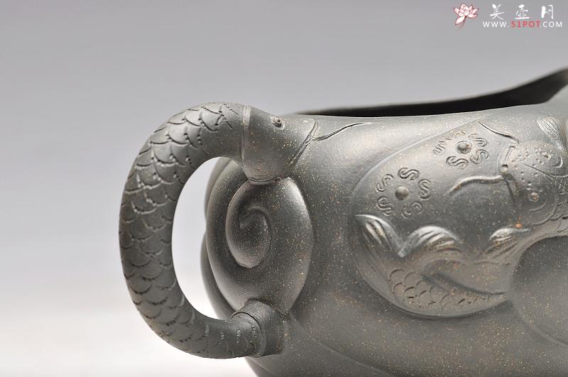 紫砂壶图片： 鱼化龙公道杯 仅1件 已出 - 美壶网