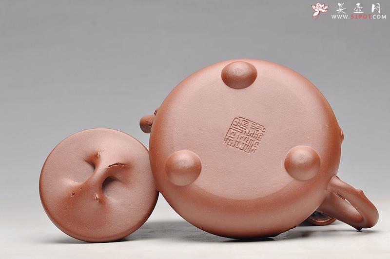 紫砂壶图片:道法自然 实用花器 梅、松石瓢 - 美壶网