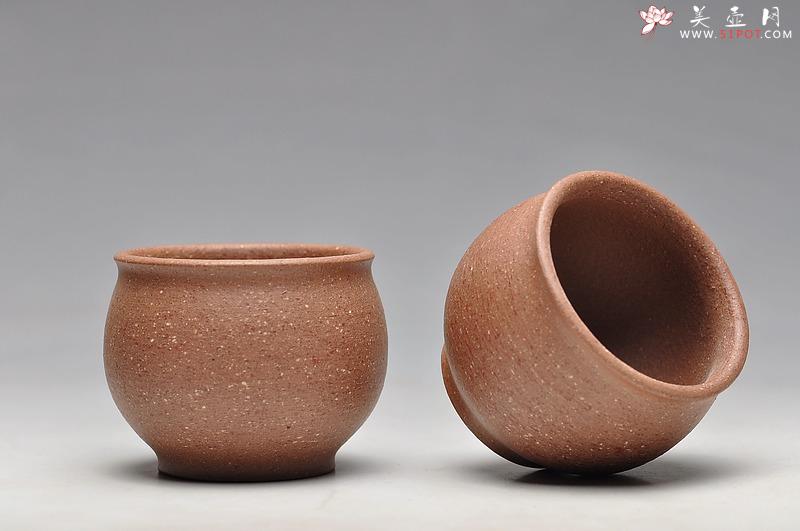 紫砂壶图片：几个好料杯子新品 老段泥，粗砂紫泥 - 美壶网