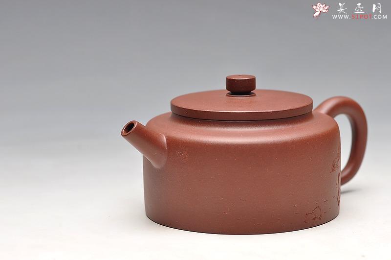 紫砂壶图片： 陆轶舟老师装饰  全手桑扁 耐品实用 - 美壶网