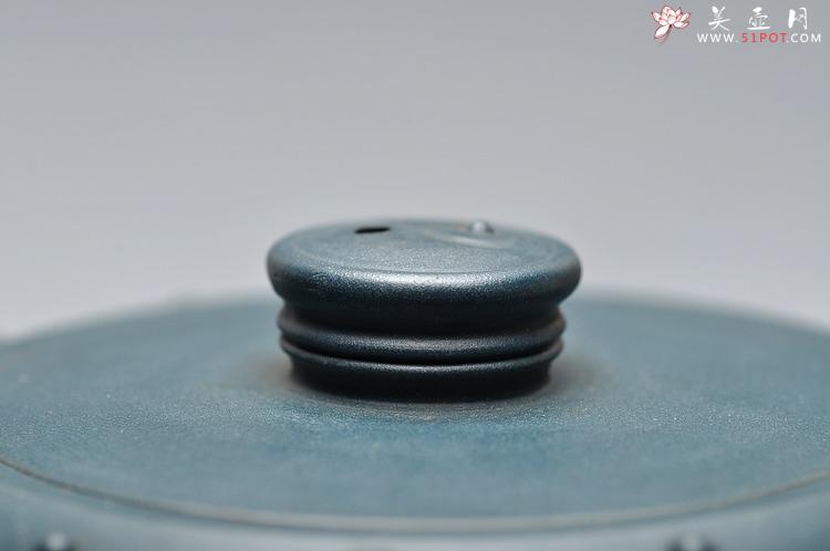 紫砂壶图片：厂壶 正品墨绿泥 八卦鼓  - 美壶网