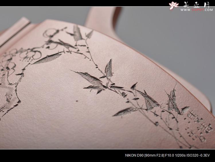 紫砂壶图片：鲍志强高徒历上清装饰 铮铮铁骨 俊雅精品 汉方 - 美壶网