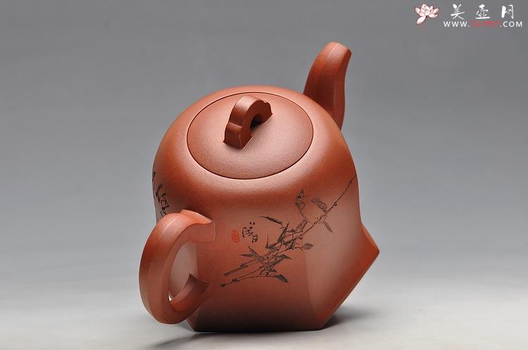 紫砂壶图片： 鲍志强高徒 历上清装饰 方鈡 优质底槽青 - 美壶网