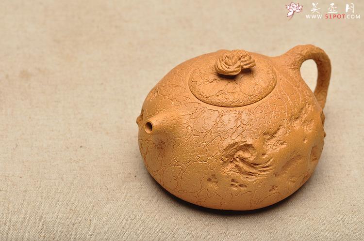 紫砂壶图片：老段泥 古朴灵气 融然  全手工灵芝龚春 瓜纽龚春 - 美壶网
