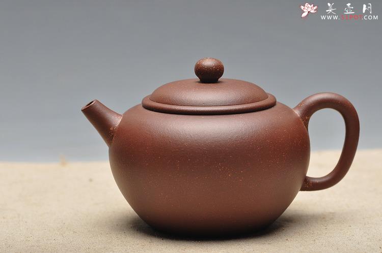 紫砂壶图片：形制古朴 饱满大气 精品亨圆  袁新强作品 - 美壶网