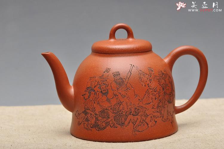 紫砂壶图片：气韵长啸  全手大神钟 逸品得趣 饮中八仙 - 美壶网