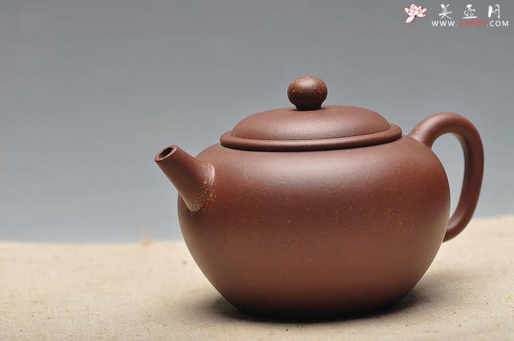 紫砂壶图片：形制古朴 饱满大气 精品亨圆  袁新强作品 - 美壶网