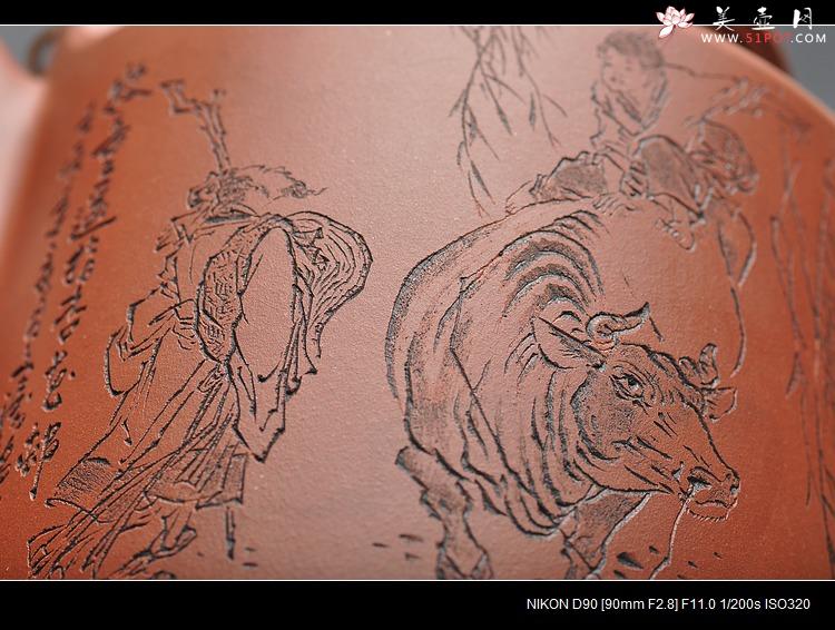 紫砂壶图片：耐品 神骏逸品 全手工洋桶 - 美壶网