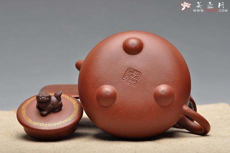 紫砂壶图片：真金装饰 自然优雅 送礼自用  如意狮韵 优质底槽青 - 美壶网
