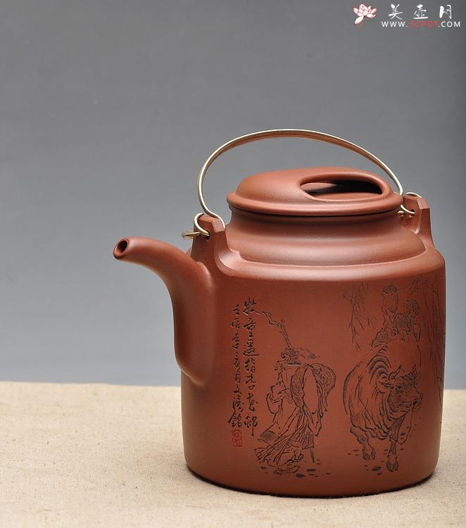 紫砂壶图片：耐品 神骏逸品 全手工洋桶 - 美壶网
