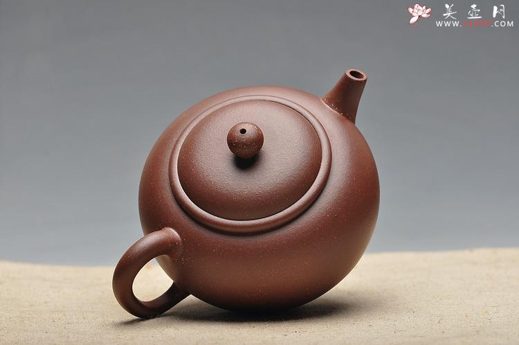 紫砂壶图片：形制古朴 饱满大气 精品亨圆  袁新强作品 - 美壶网