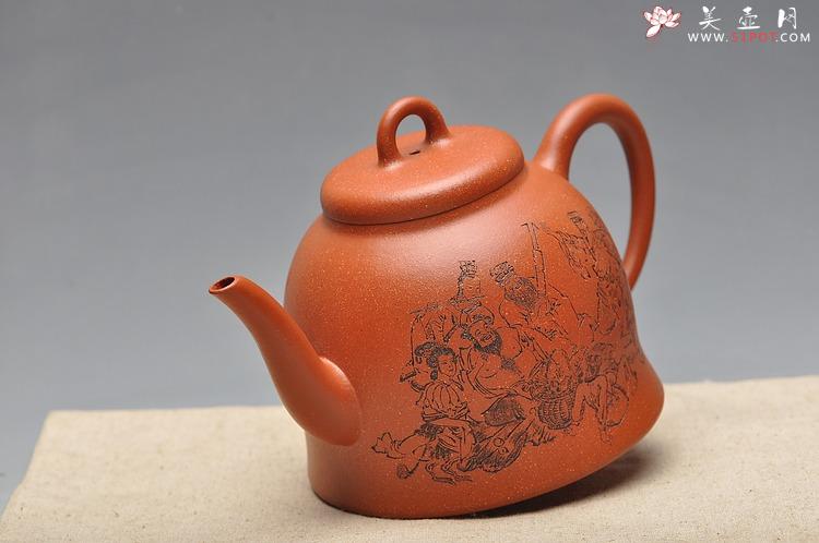 紫砂壶图片：气韵长啸  全手大神钟 逸品得趣 饮中八仙 - 美壶网