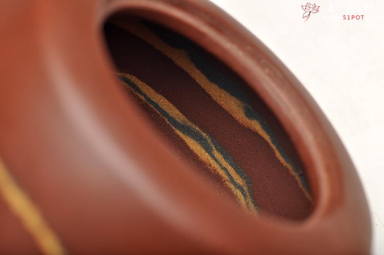 紫砂壶图片：敦厚可人 实用精品 小天际 优质老拼紫 双色绞泥 - 美壶网