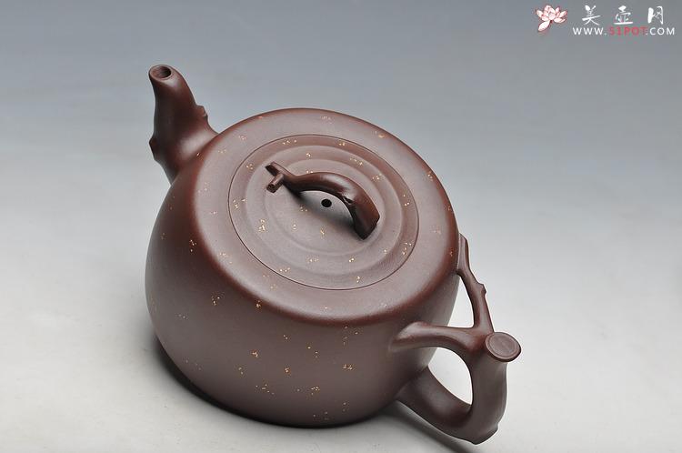 紫砂壶图片：原创作品 舒展淡雅  全手花好月圆 - 美壶网