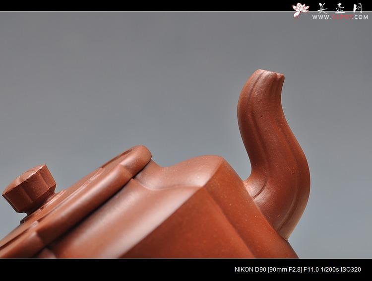 紫砂壶图片:经典筋囊器 何卫枫新作 精品梅花周盘 - 美壶网