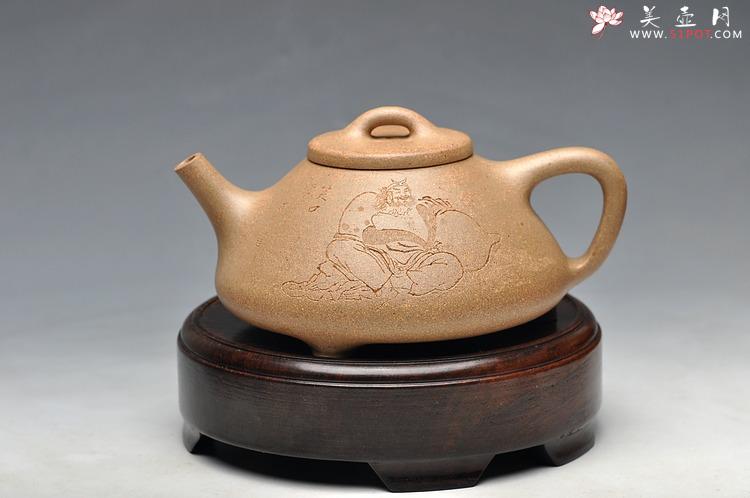 紫砂壶图片：霸气的全手子冶石瓢 - 美壶网