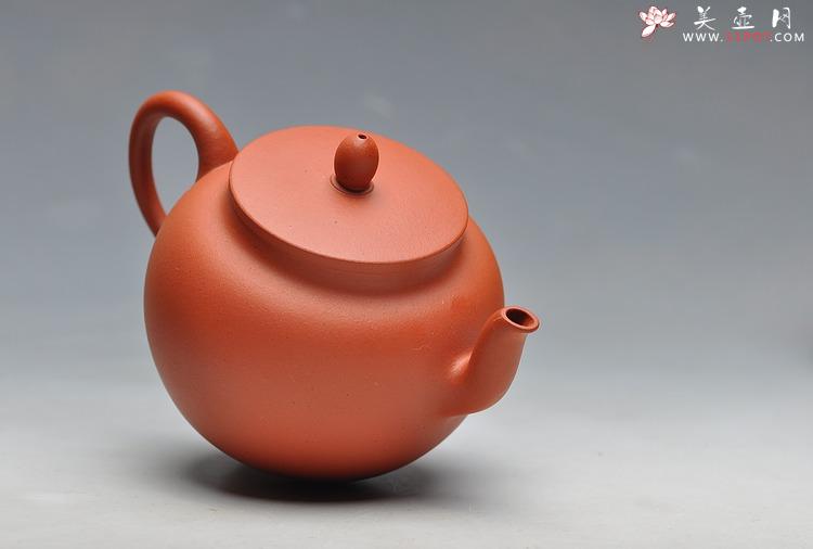 紫砂壶图片：线条流畅 挺拔优雅 全手红泥迎春 静如处子 - 美壶网