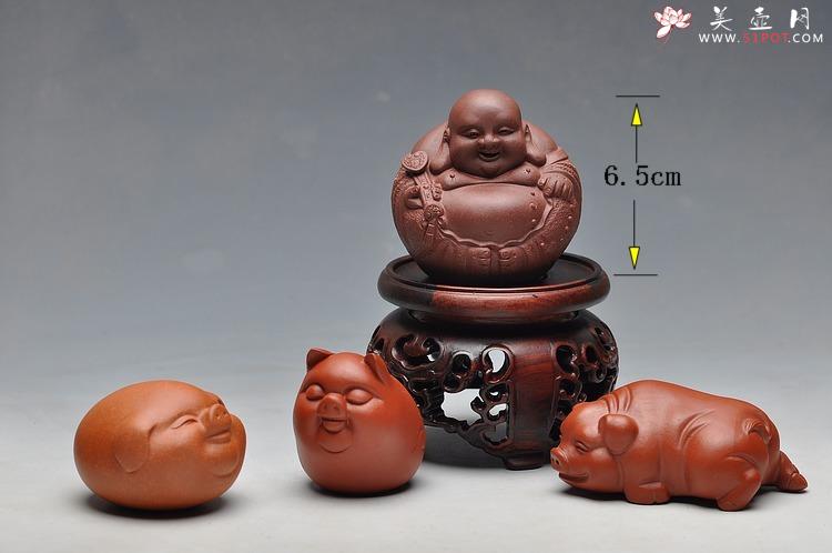 紫砂壶图片：精工如意佛和他的快乐小猪 - 美壶网