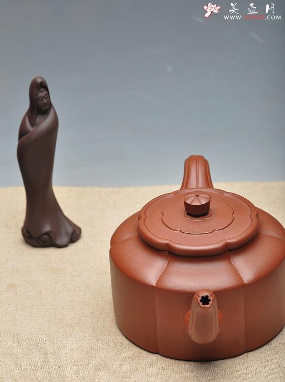 紫砂壶图片:经典筋囊器 何卫枫新作 精品梅花周盘 - 美壶网