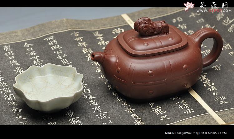 紫砂壶图片：经典代表作 盔甲 - 美壶网