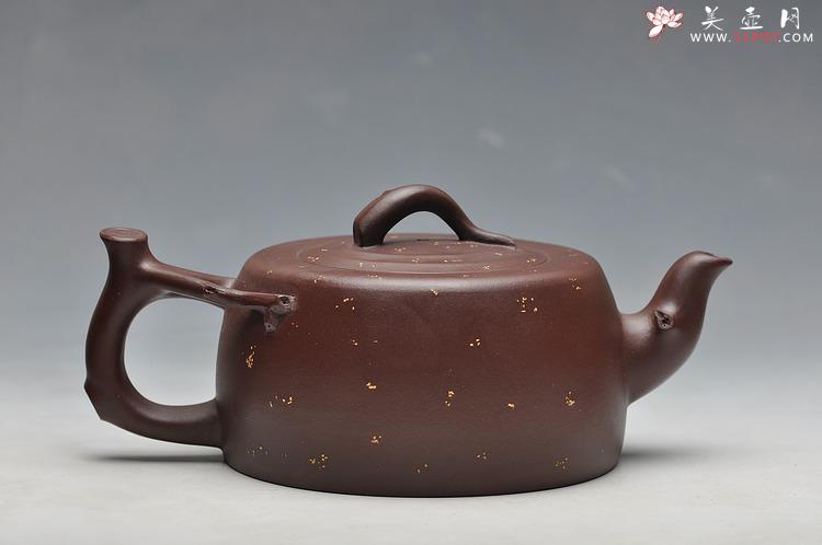 紫砂壶图片：原创作品 舒展淡雅  全手花好月圆 - 美壶网