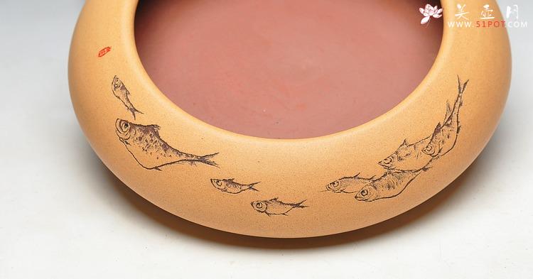 紫砂壶图片:文房雅玩 清雅老味 笔洗 - 美壶网