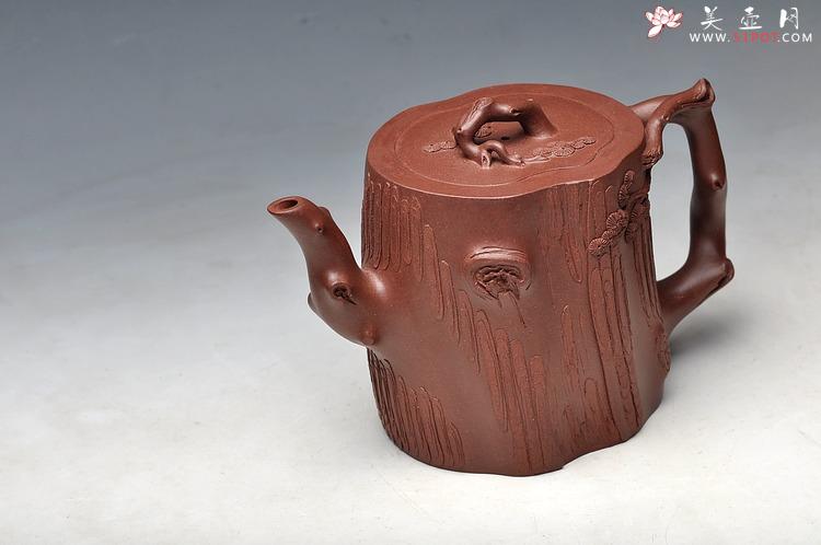 紫砂壶图片：挺拔高俊 古雅拙朴 全手精品青松套组2 - 美壶网