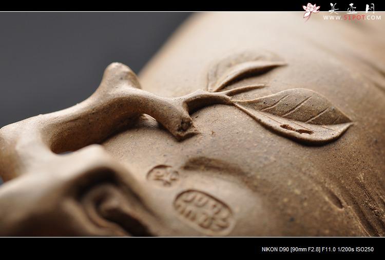 紫砂壶图片：全手文房水洗 香炉 雅趣十足 优质本绿 - 美壶网