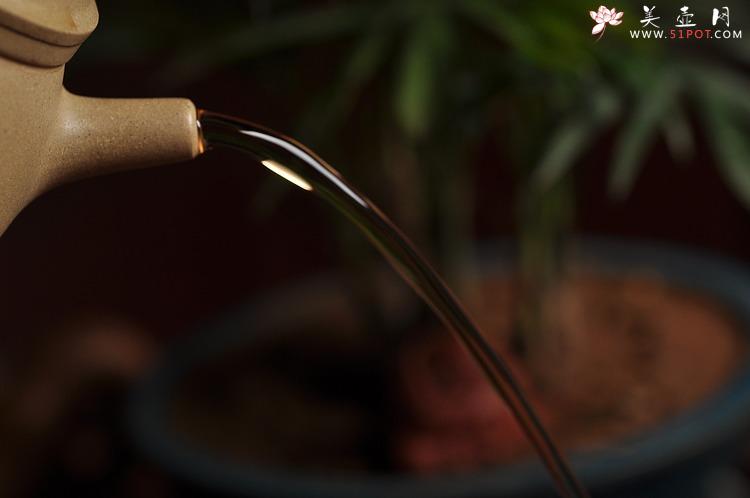 紫砂壶图片:三足串顶 美壶网供料 优质本绿 挺拔俊秀 - 美壶网