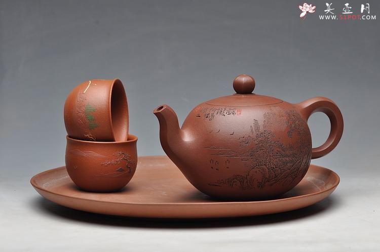 紫砂壶图片：六方一粒珠 - 美壶网