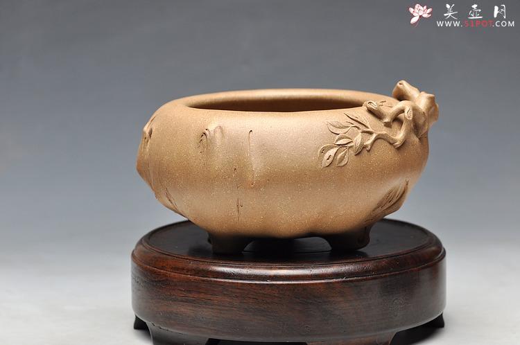 紫砂壶图片：全手文房水洗 香炉 雅趣十足 优质本绿 - 美壶网